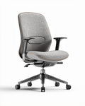 Ergonomische bureaustoel met verstelbare armleuningen grijs 60 x 60 x 100cm